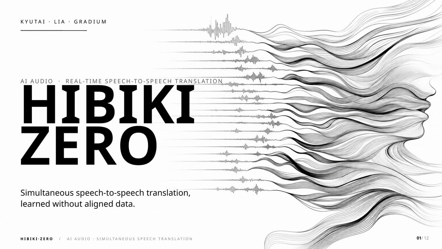 AI Audio — a product presentation — slide 1 of 12
